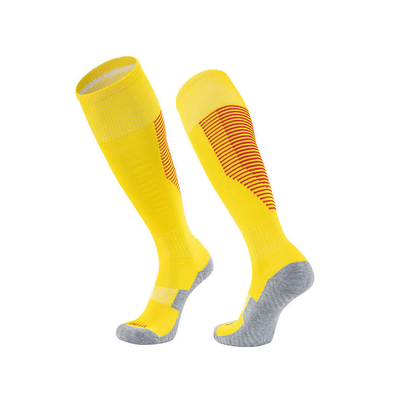 Chaussettes hautes style sport (4 paires) - Jaune-A - EU38-45 (US5-11) - image 13