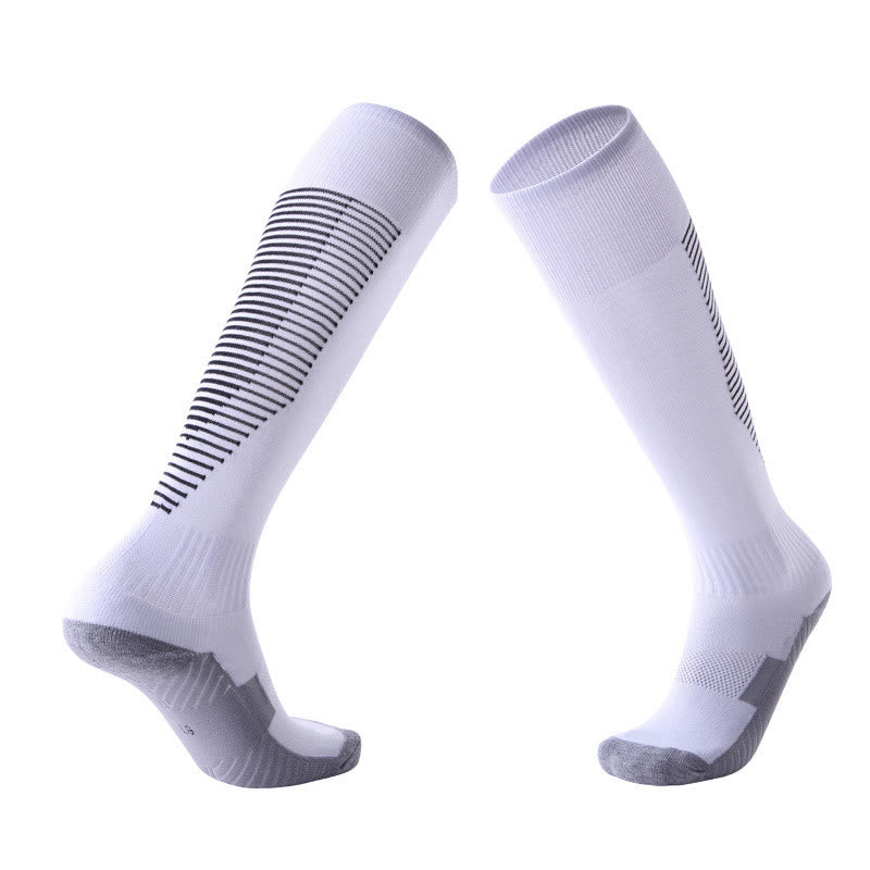 Chaussettes hautes style sport (4 paires) - Blanc - EU38-45 (US5-11) - image 0