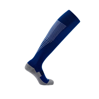 Chaussettes hautes style sport (4 paires) - Bleu marine - EU38-45 (US5-11) - image 2