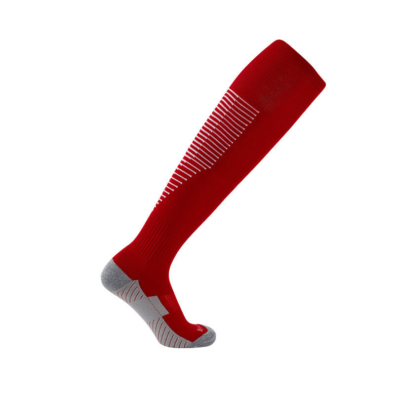 Chaussettes hautes style sport (4 paires) - Rouge - EU38-45 (US5-11) - image 8