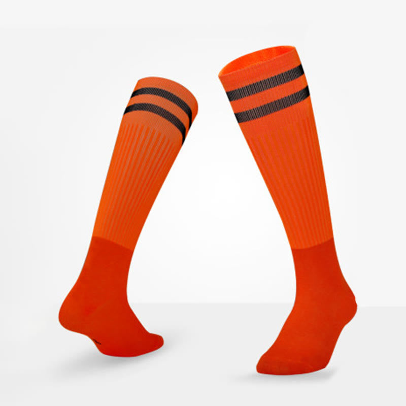 Chaussettes de football respirantes montantes (5 paires) - Orange - UE39-44 (US6-10) - image 21