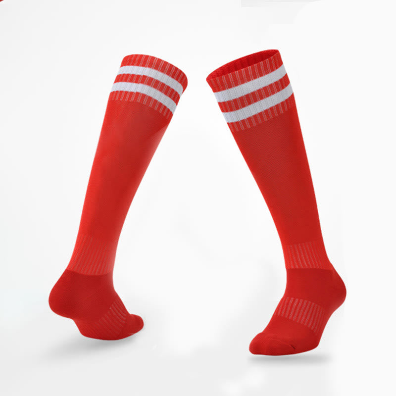 Chaussettes de football respirantes montantes (5 paires) - Rouge - UE39-44 (US6-10) - image 22