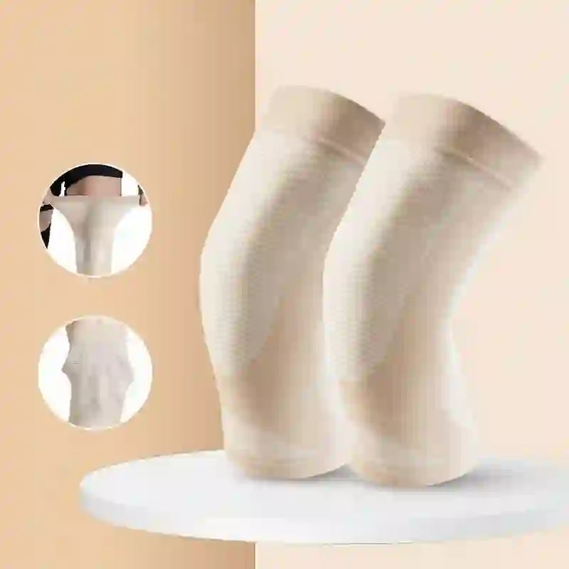 Leggings de soutien respirants avec genouillères (2 pièces) - Nu - L - image 1
