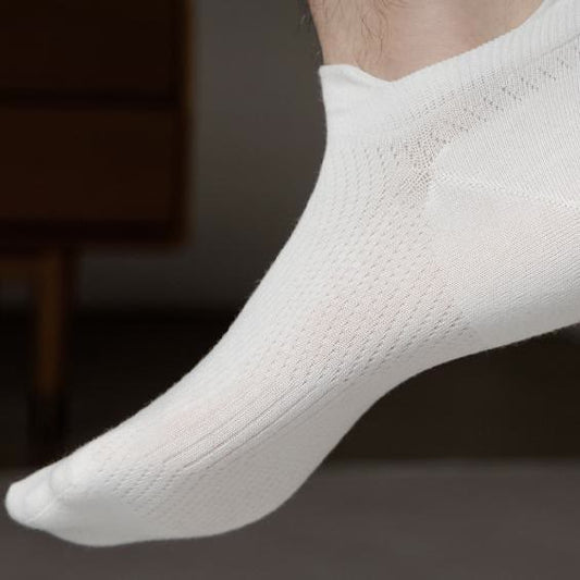 Chaussettes invisibles en coton respirant (3 paires) - Gris + Gris foncé + Vert foncé - EU39-44(US6-10) - image 0