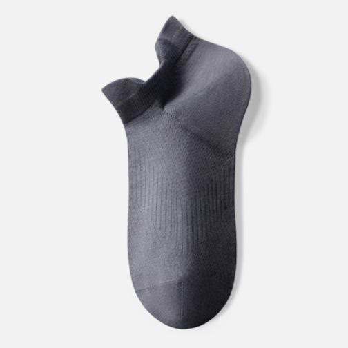 Chaussettes invisibles en coton respirant (3 paires) - Gris foncé - EU39-44(US6-10) - image 6
