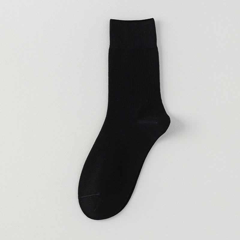 Chaussettes hautes larges et douces (5 paires) - Noir - EU39-43(US6-9) - image 5