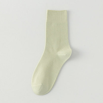 Chaussettes hautes larges et douces (5 paires) - Vert - EU39-43(US6-9) - image 4
