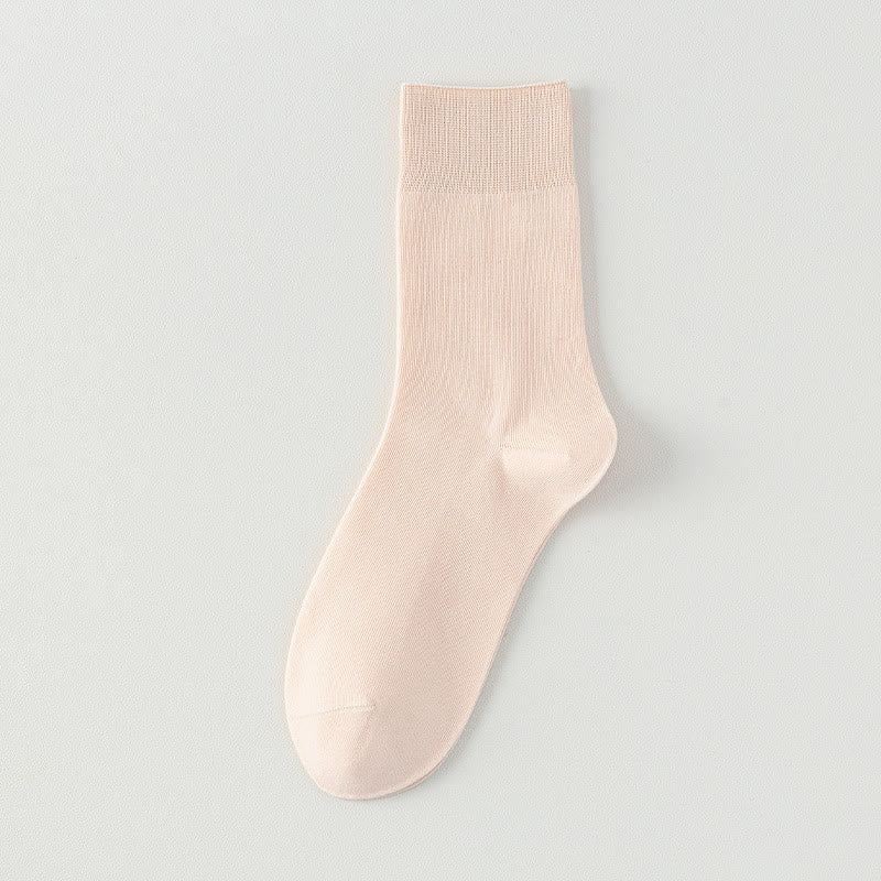 Chaussettes hautes larges et douces (5 paires) - Rose - EU39-43(US6-9) - image 3
