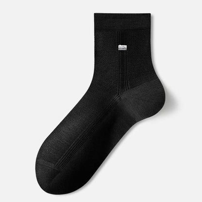 Chaussettes courtes respirantes en soie (3 paires) - Bleu - UE39‑43(US6‑9) - image 4