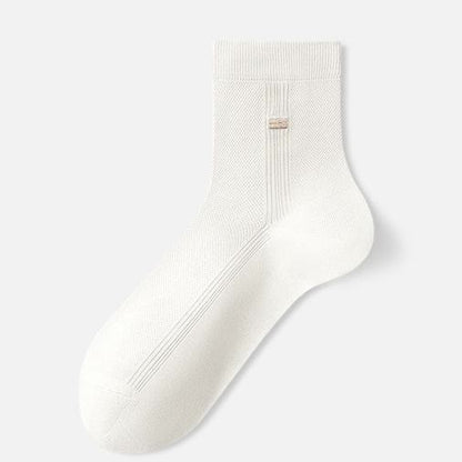 Chaussettes courtes respirantes en soie (3 paires) - Abricot - UE39‑43(US6‑9) - image 2