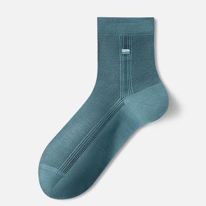 Chaussettes courtes respirantes en soie (3 paires) - Vert - UE39‑43(US6‑9) - image 7