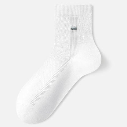 Chaussettes courtes respirantes en soie (3 paires) - Blanc - UE39‑43(US6‑9) - image 3