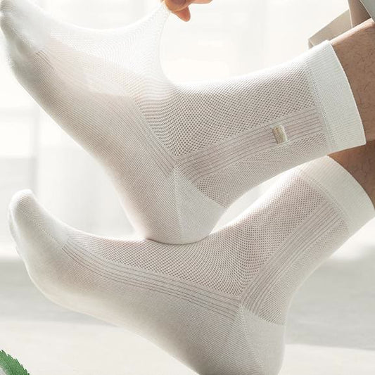 Chaussettes courtes respirantes en soie (3 paires) - image 0