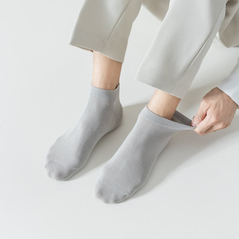 Chaussettes basses en coton doux (5 paires) - image 1