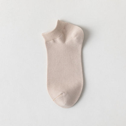 Chaussettes basses en coton doux (5 paires) - Abricot - EU39-44(US6-10) - image 2