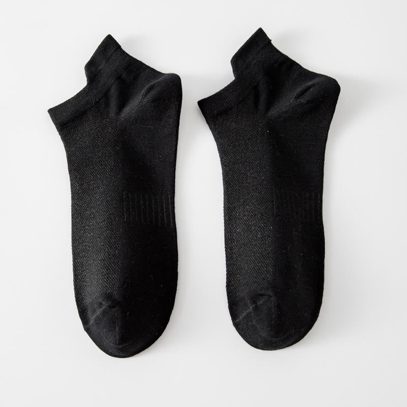 Chaussettes invisibles respirantes (5 paires) - Noir - EU39-44(US6-10) - image 1