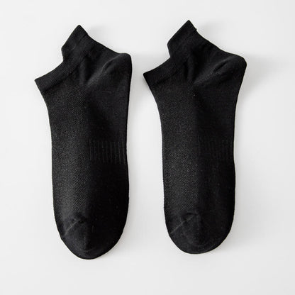 Chaussettes invisibles respirantes (5 paires) - Noir - EU39-44(US6-10) - image 1