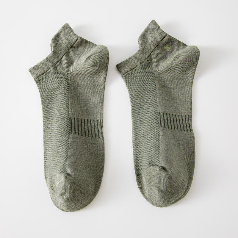Chaussettes invisibles respirantes (5 paires) - Vert - EU39-44(US6-10) - image 6