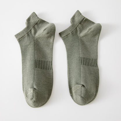 Chaussettes invisibles respirantes (5 paires) - Vert - EU39-44(US6-10) - image 6
