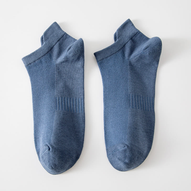 Chaussettes invisibles respirantes (5 paires) - Bleu - EU39-44(US6-10) - image 4