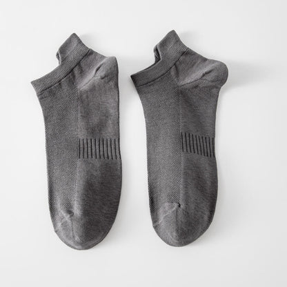 Chaussettes invisibles respirantes (5 paires) - Gris foncé - EU39-44(US6-10) - image 2