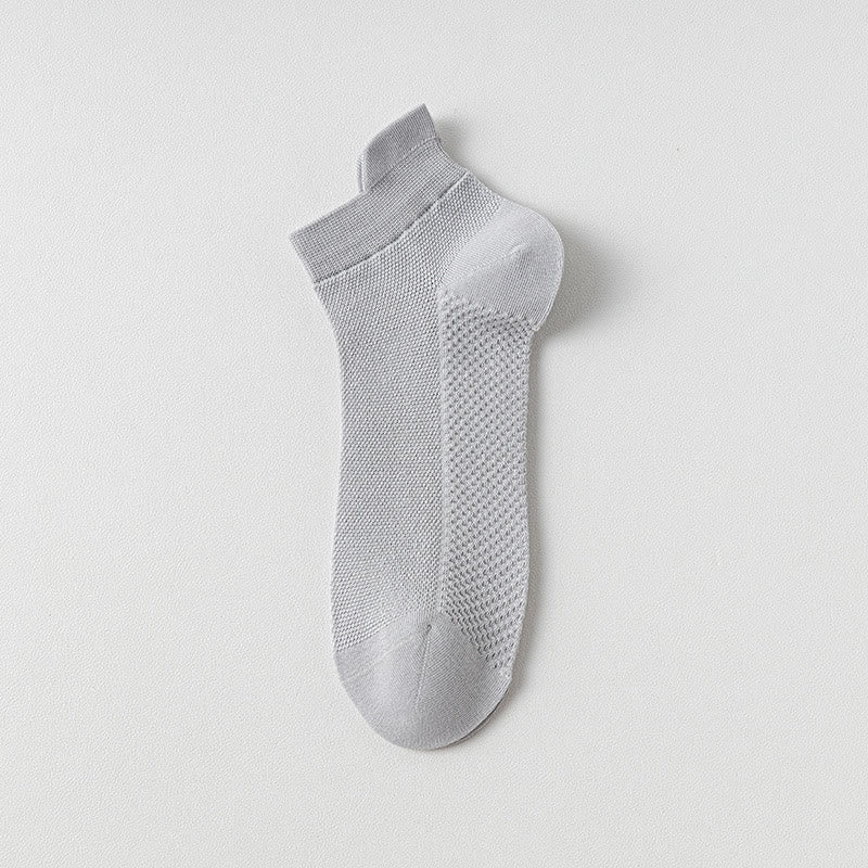 Chaussettes en coton respirant (7 paires) - Gris - EU39-44(US6-10) - image 1
