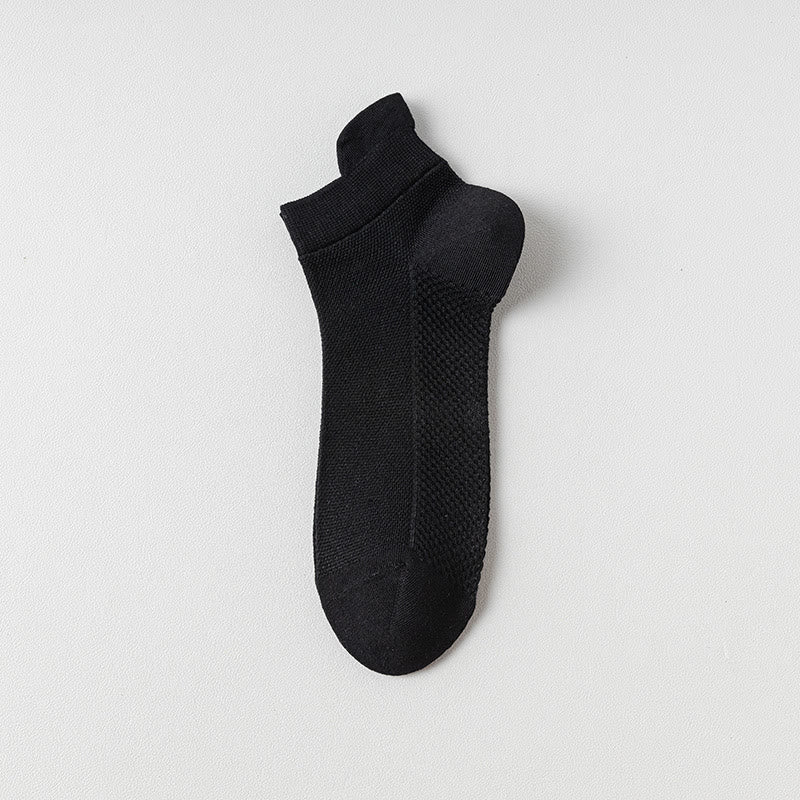 Chaussettes en coton respirant (7 paires) - Noir - EU39-44(US6-10) - image 2