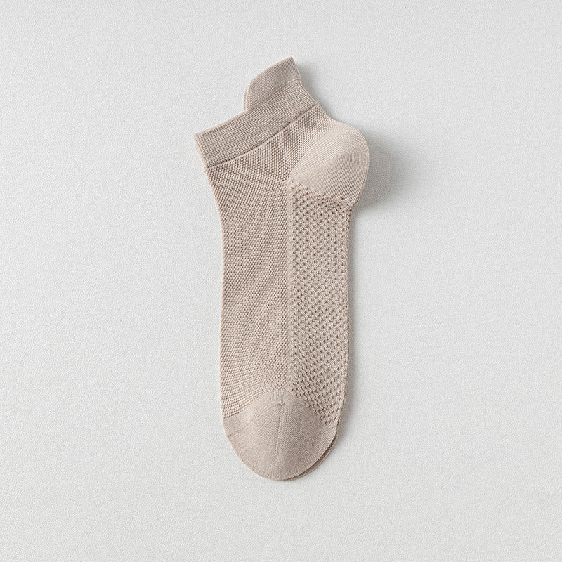 Chaussettes en coton respirant (7 paires) - Kaki - EU39-44(US6-10) - image 3