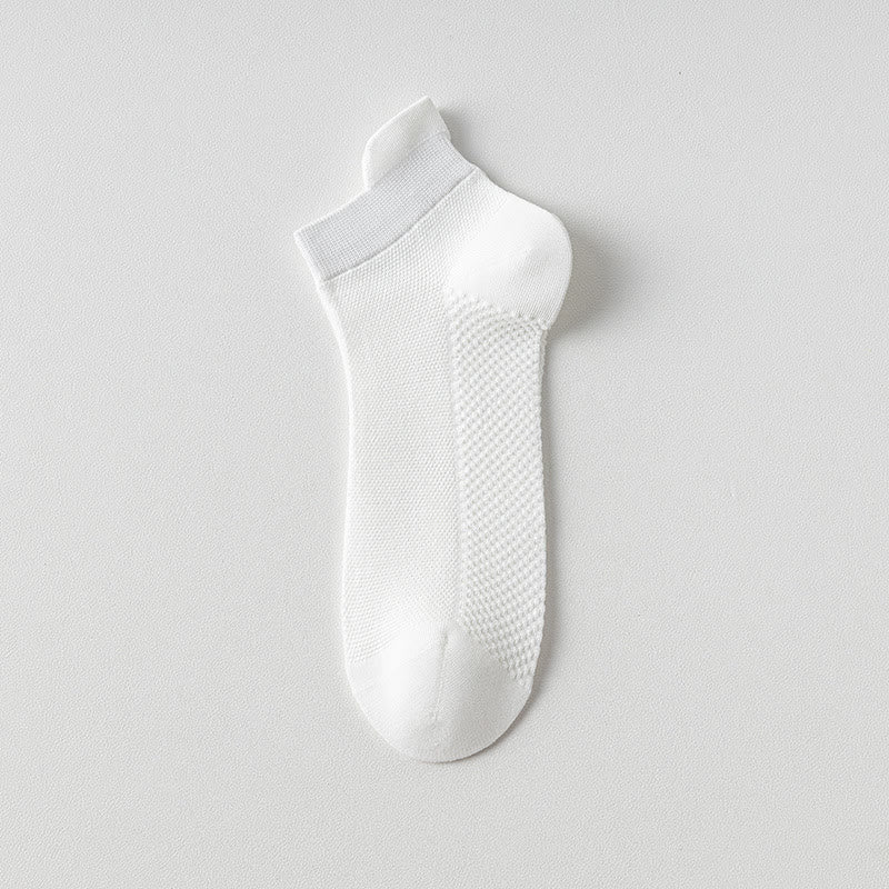 Chaussettes en coton respirant (7 paires) - Blanc - EU39-44(US6-10) - image 5