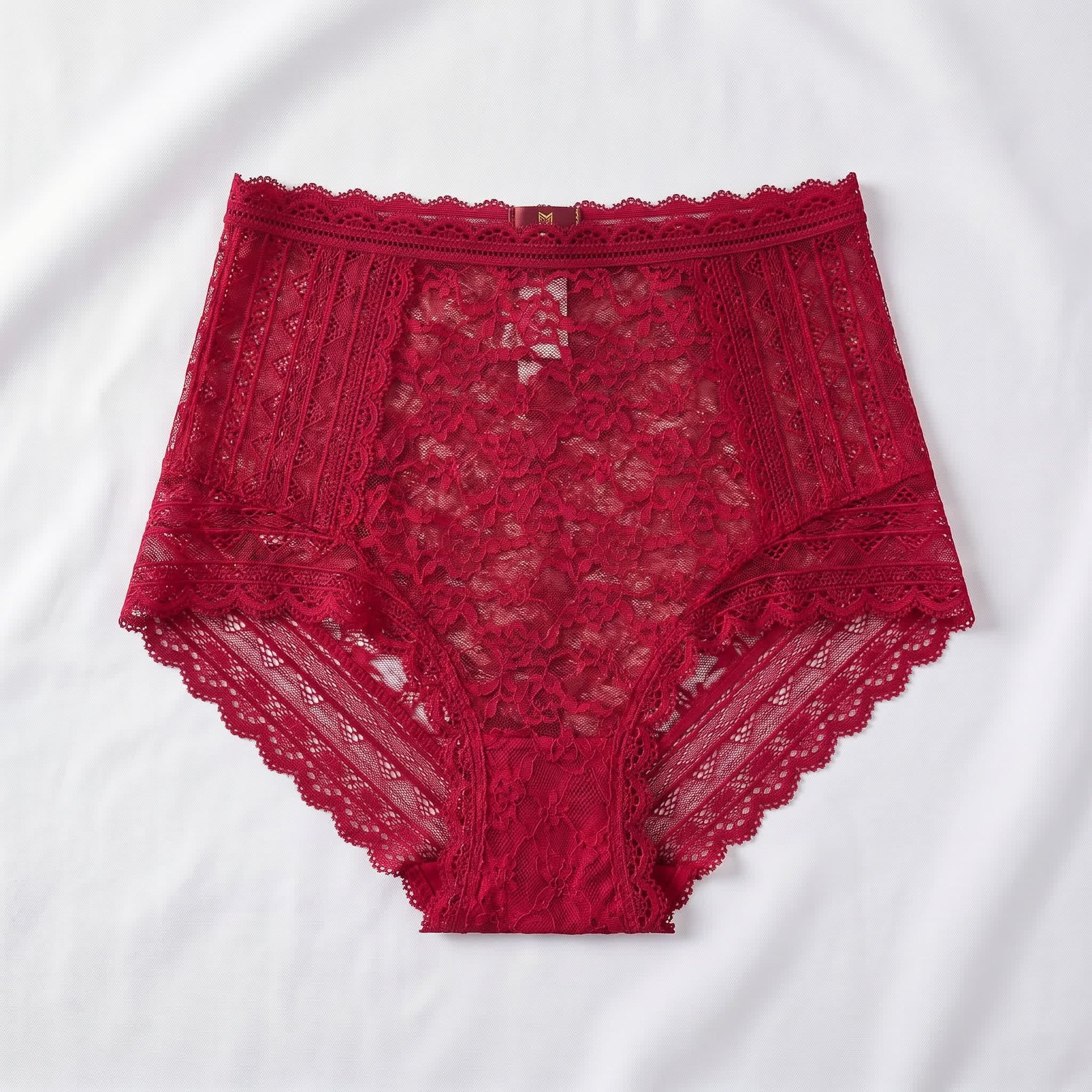 Culotte en dentelle intégrale (lot de 2) - Rouge - 5XL - image 1