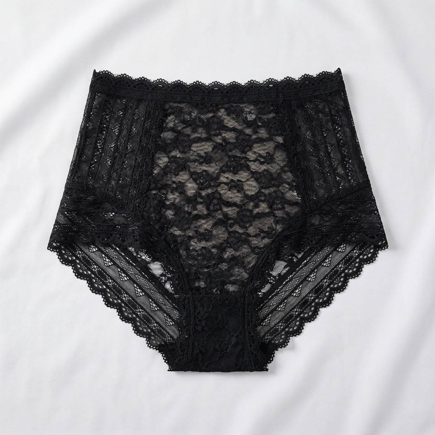 Culotte en dentelle intégrale (lot de 2) - Noir - 5XL - image 0
