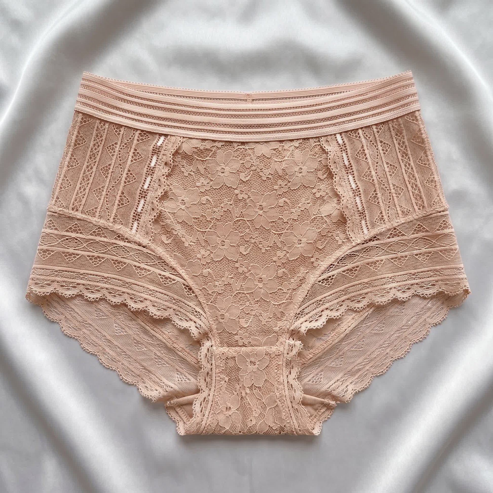 Culotte en dentelle intégrale (lot de 2) - Abricot - 5XL - image 3