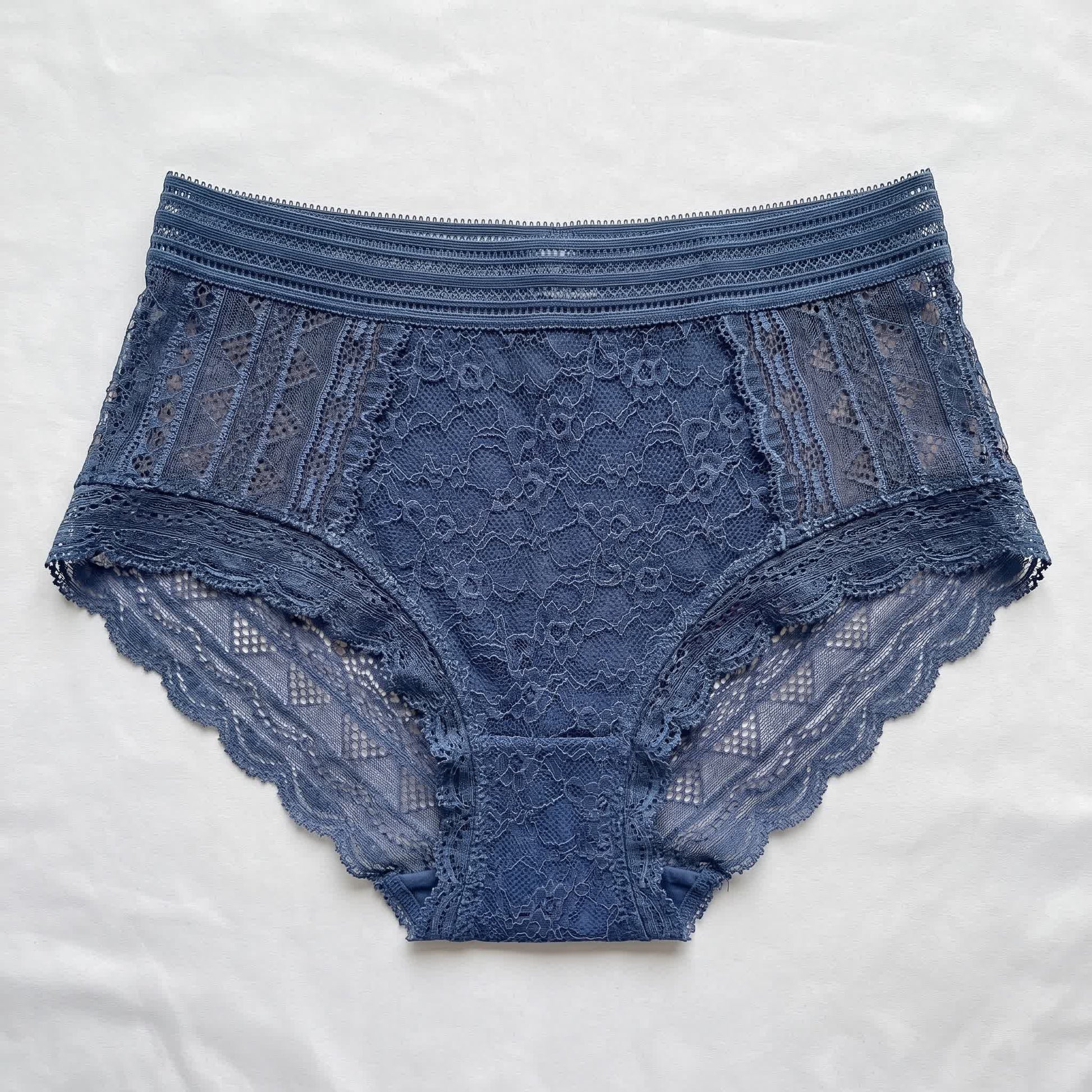 Culotte en dentelle intégrale (lot de 2) - Bleu - 5XL - image 4
