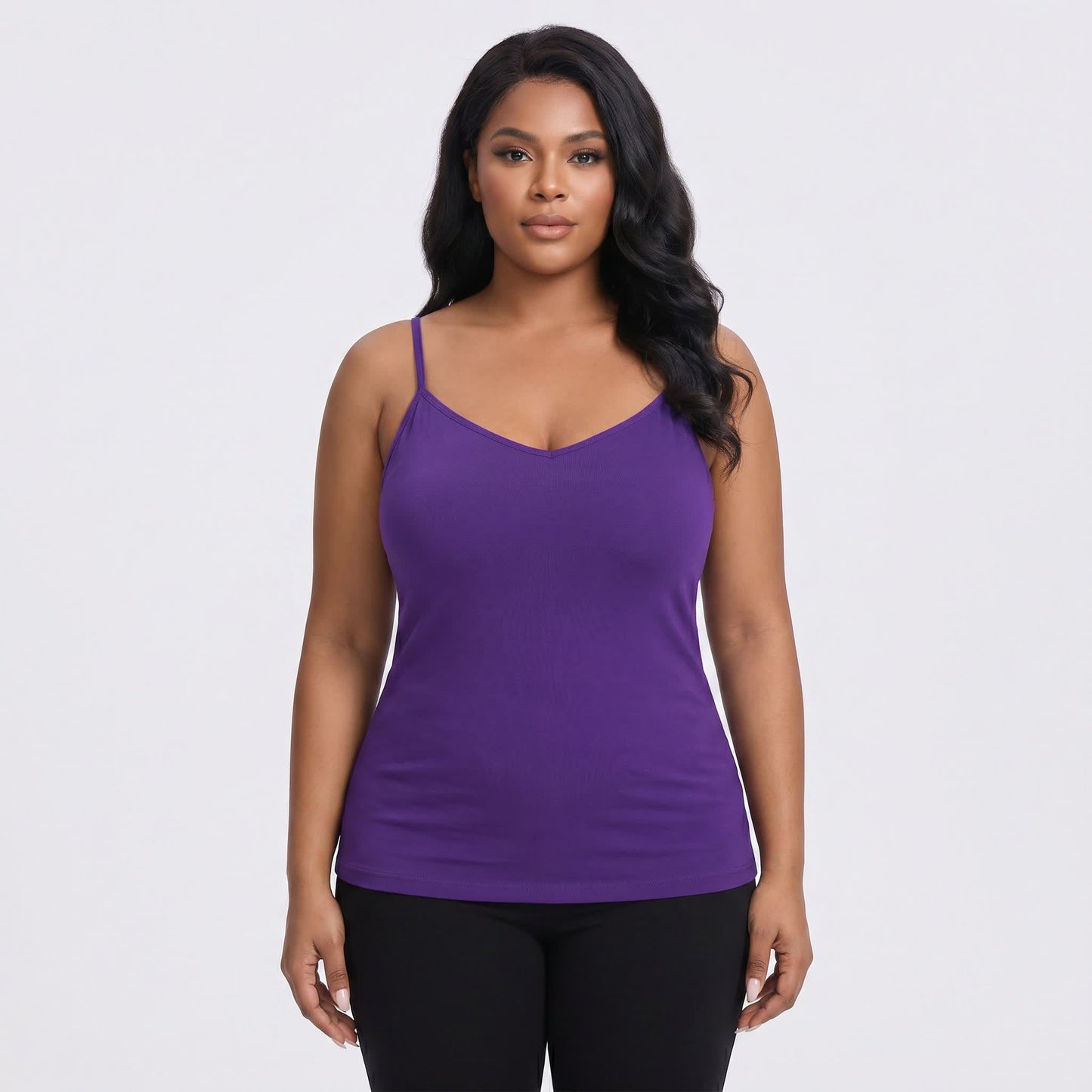 Débardeur sans fil en modal (2 pièces) - Violet - 6XL - image 2