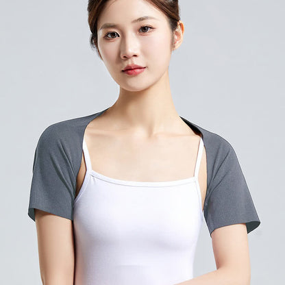 Bretelle d'épaule légère en modal à manches courtes (2 pièces) - Gris foncé - XXL - image 3
