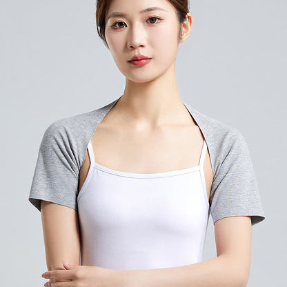 Bretelle d'épaule légère en modal à manches courtes (2 pièces) - Gris clair - XXL - image 4