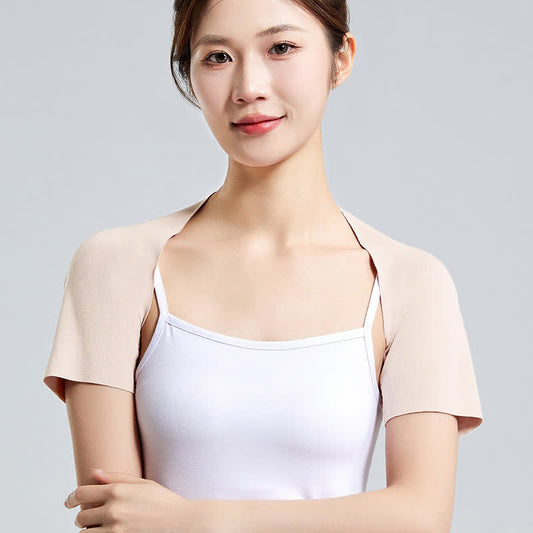 Bretelle d'épaule légère en modal à manches courtes (2 pièces) - Beige - XXL - image 0