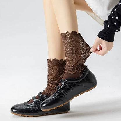 Chaussettes élégantes en dentelle (4 paires) - image 1