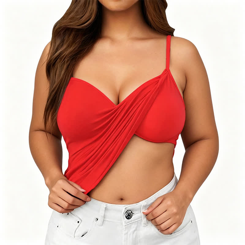 Débardeur sans fil en modal (2 pièces) - Rouge - 6XL - image 7