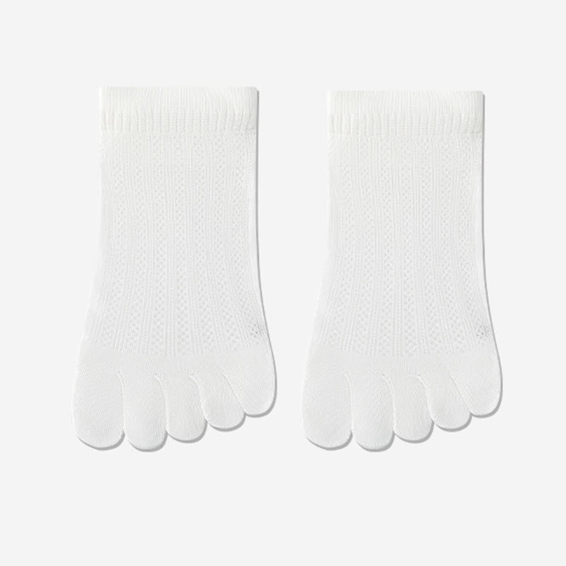 Chaussettes d'alignement en maille respirante (4 paires) - Blanc - EU36-40(US3-7) - image 12