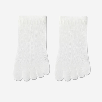 Chaussettes d'alignement en maille respirante (4 paires) - Blanc - EU36-40(US3-7) - image 12