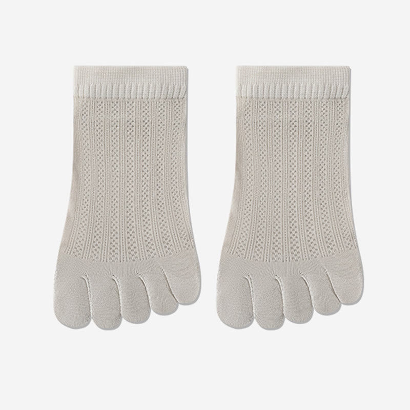 Chaussettes d'alignement en maille respirante (4 paires) - Gris clair - EU36-40(US3-7) - image 18