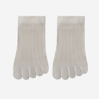 Chaussettes d'alignement en maille respirante (4 paires) - Gris clair - EU36-40(US3-7) - image 18