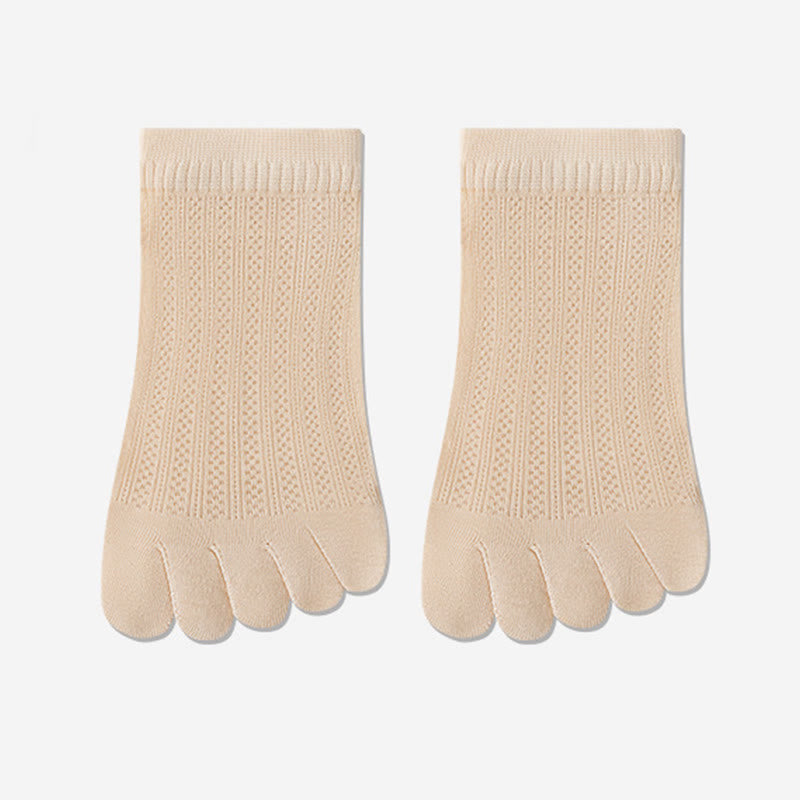 Chaussettes d'alignement en maille respirante (4 paires) - Abricot - EU36-40(US3-7) - image 14