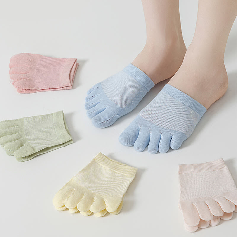 Chaussettes d'alignement douces en coton (5 paires) - Multicolore - EU36-40(US3-7) - image 10