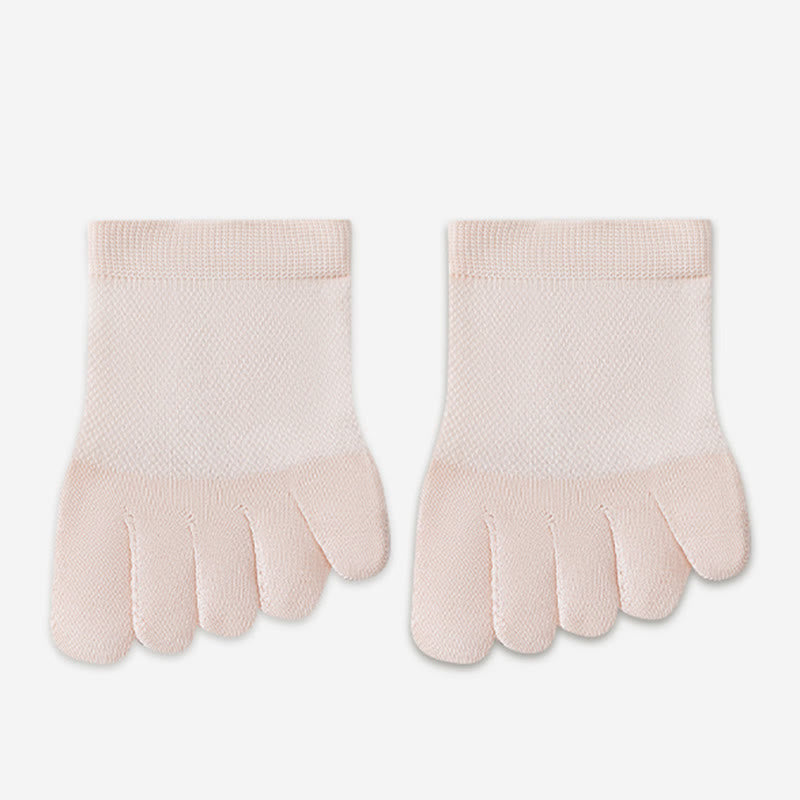 Chaussettes d'alignement douces en coton (5 paires) - Rose clair - EU36-40(US3-7) - image 13