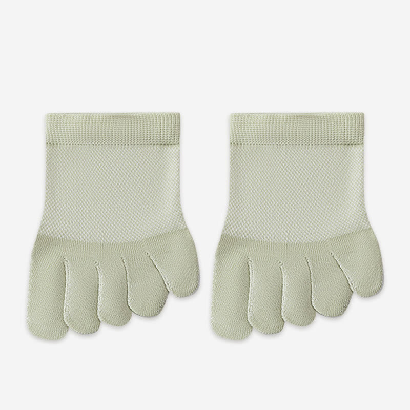Chaussettes d'alignement douces en coton (5 paires) - Vert - EU36-40(US3-7) - image 12
