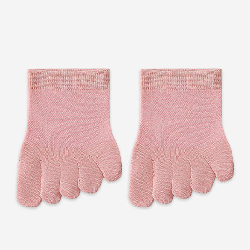 Chaussettes d'alignement douces en coton (5 paires) - Rose - EU36-40(US3-7) - image 14