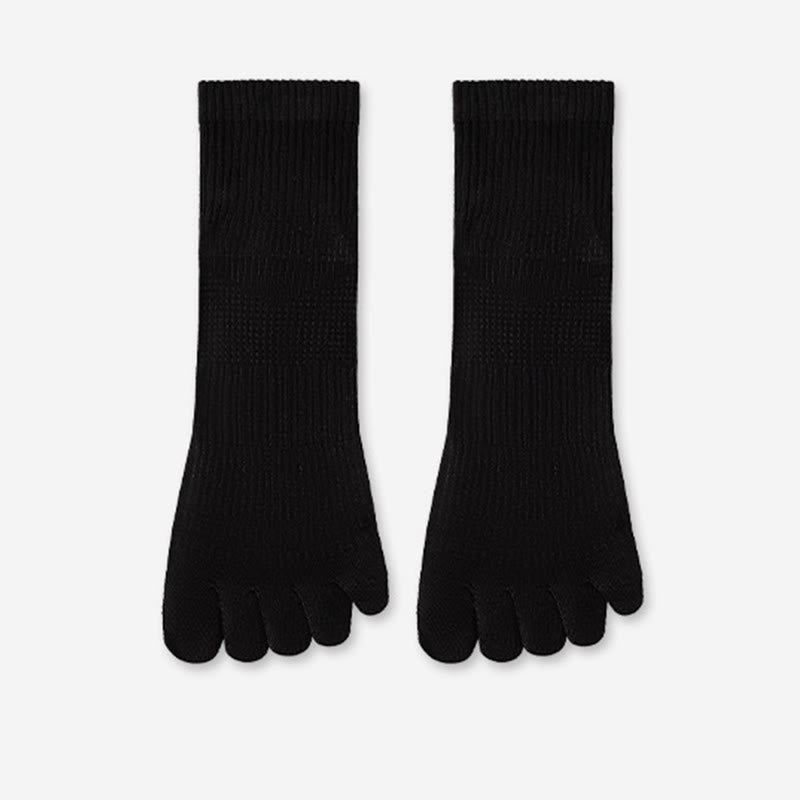 Chaussettes d'alignement en coton respirant (5 paires) - Noir - EU39-45(US6-11) - image 10