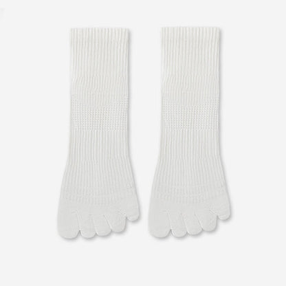 Chaussettes d'alignement en coton respirant (5 paires) - Blanc - EU39-45(US6-11) - image 9